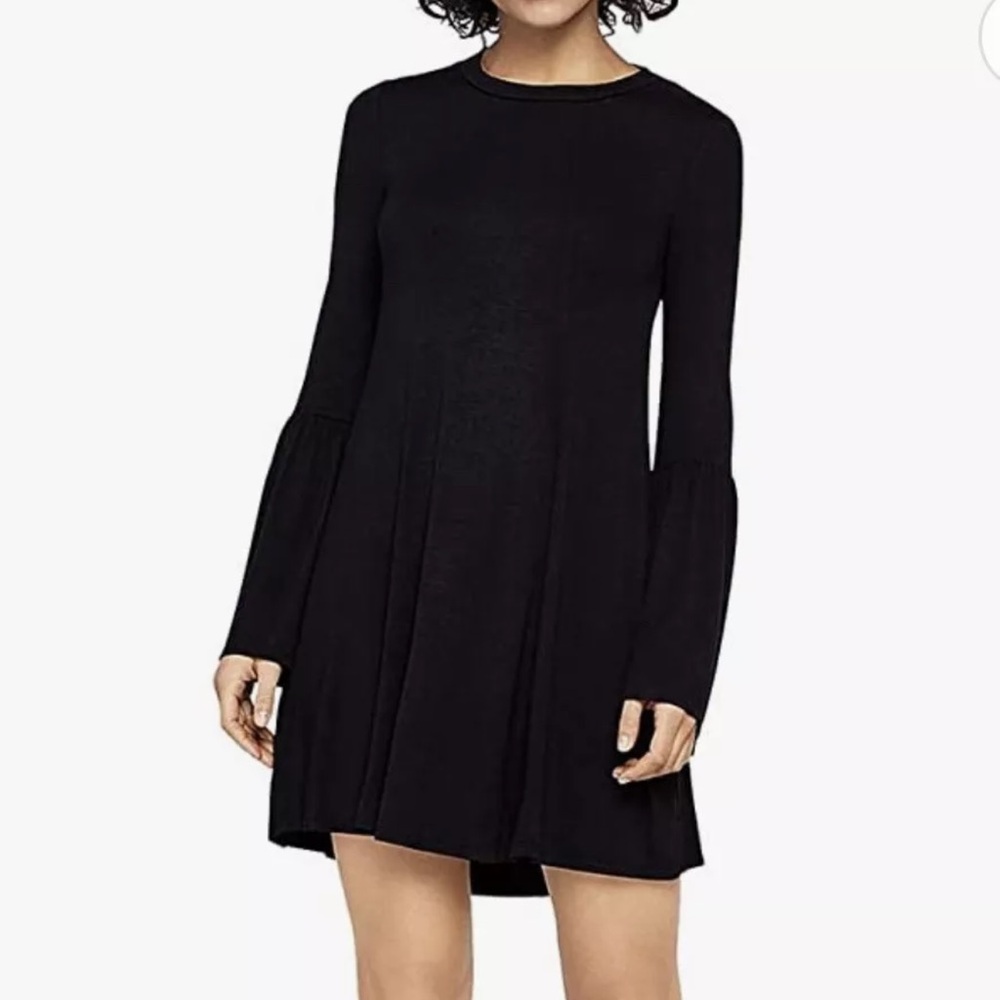 NWT BCBGeneration‎ Dress Womens Extra Small S Black Bell Long Sleeve ….